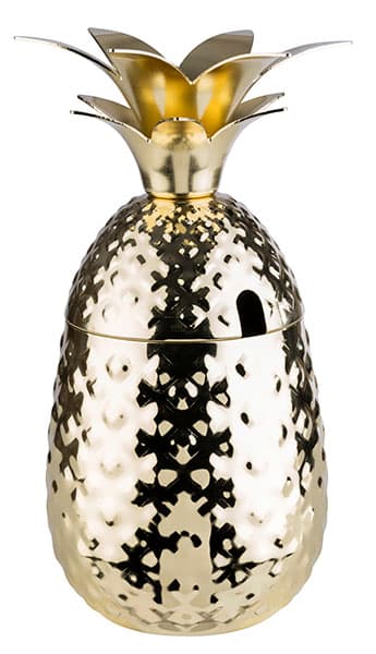 Pineapple barrel bögre arany átm. 9 cm, m: 19 cm