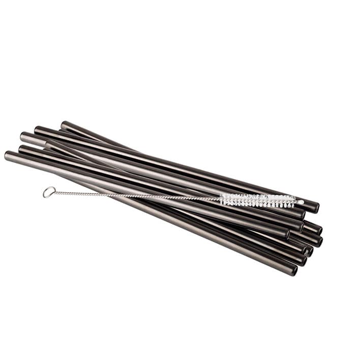 Straws, 11 db szett átm. 8 mm, length: 21,5 cm