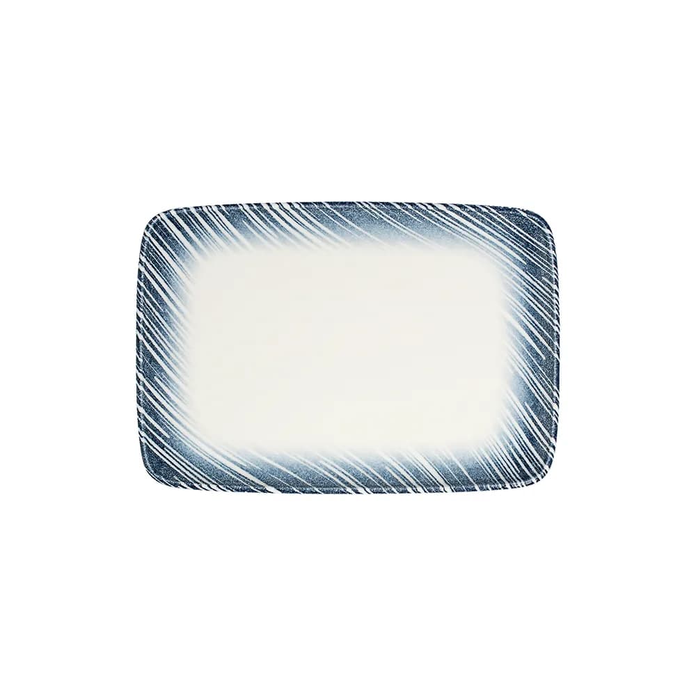 Thin Blue Quadro szögletes tányér 33 x 23 cm