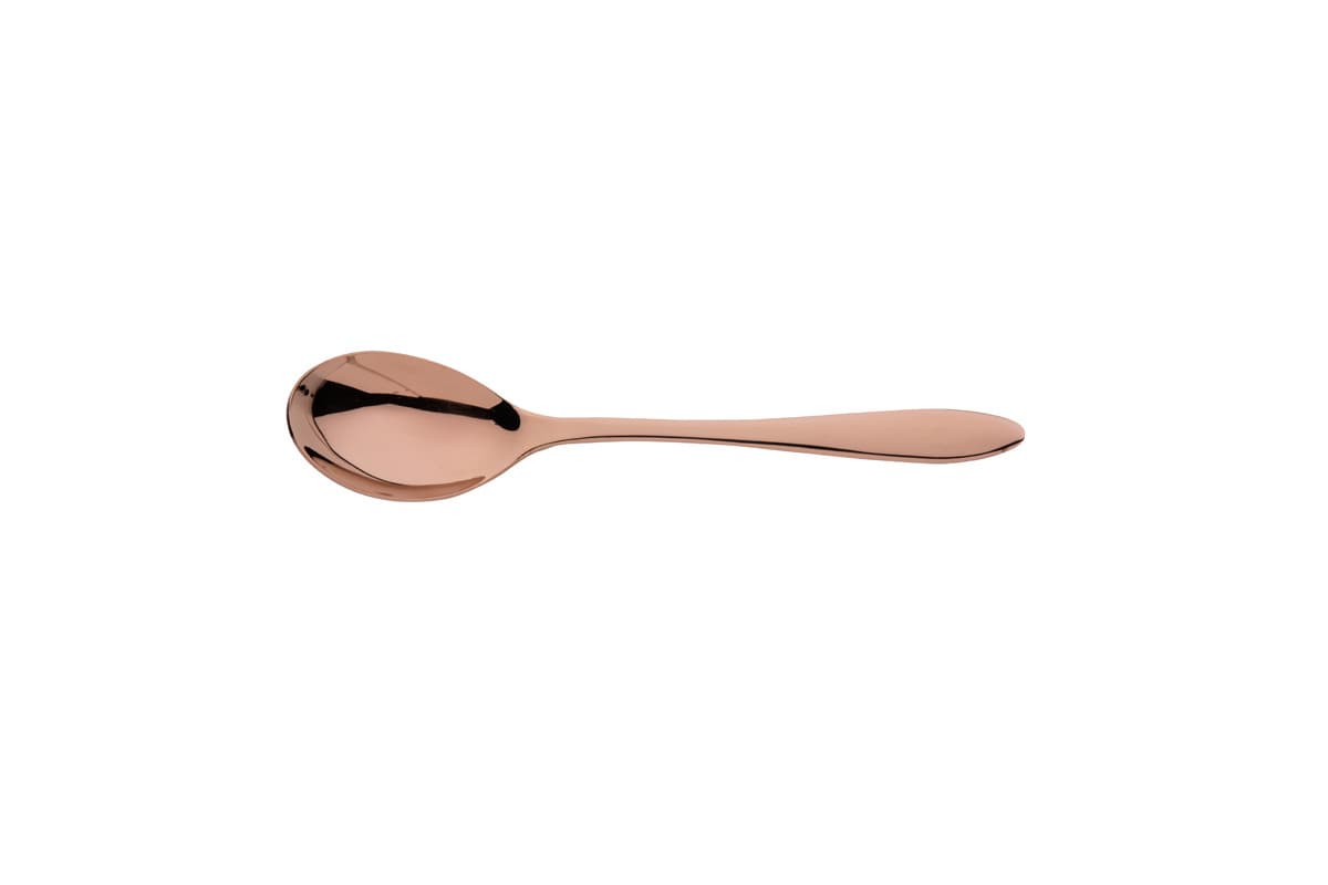 Gioia PVD kőmosott matt bronz 18/10 evőkanál