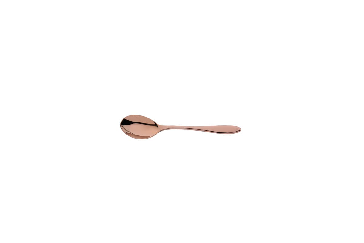Gioia PVD kőmosott matt bronz 18/10 kávéskanál
