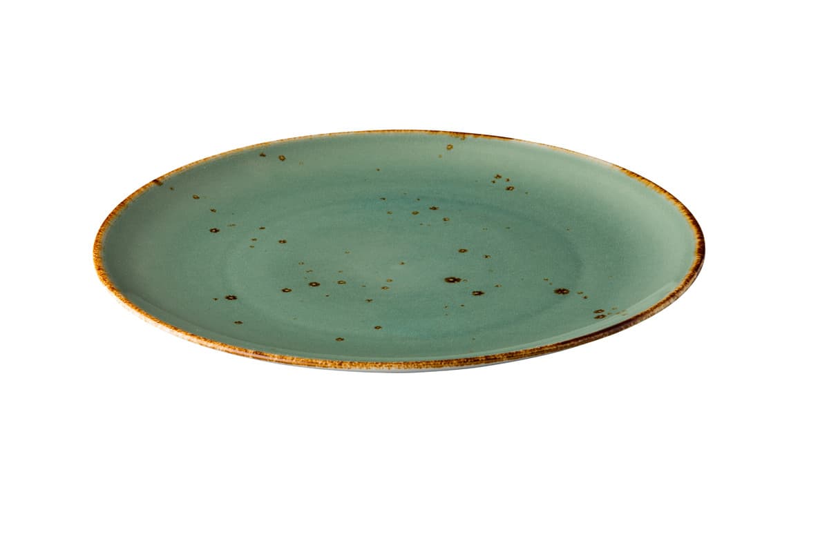Vízkék coupe tányér reaktív kék 27,7 cm