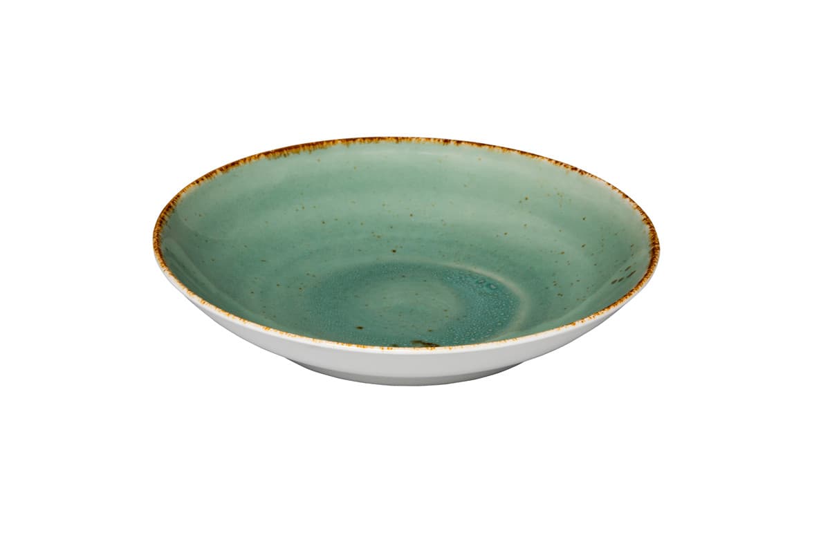 Vízkék Coupe tésztás tányér reaktív kék 26,2 cm