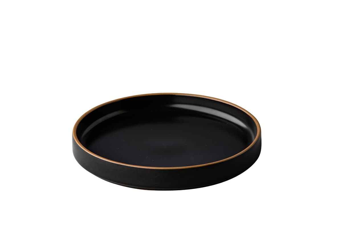 Tányér Japan fekete 15cm