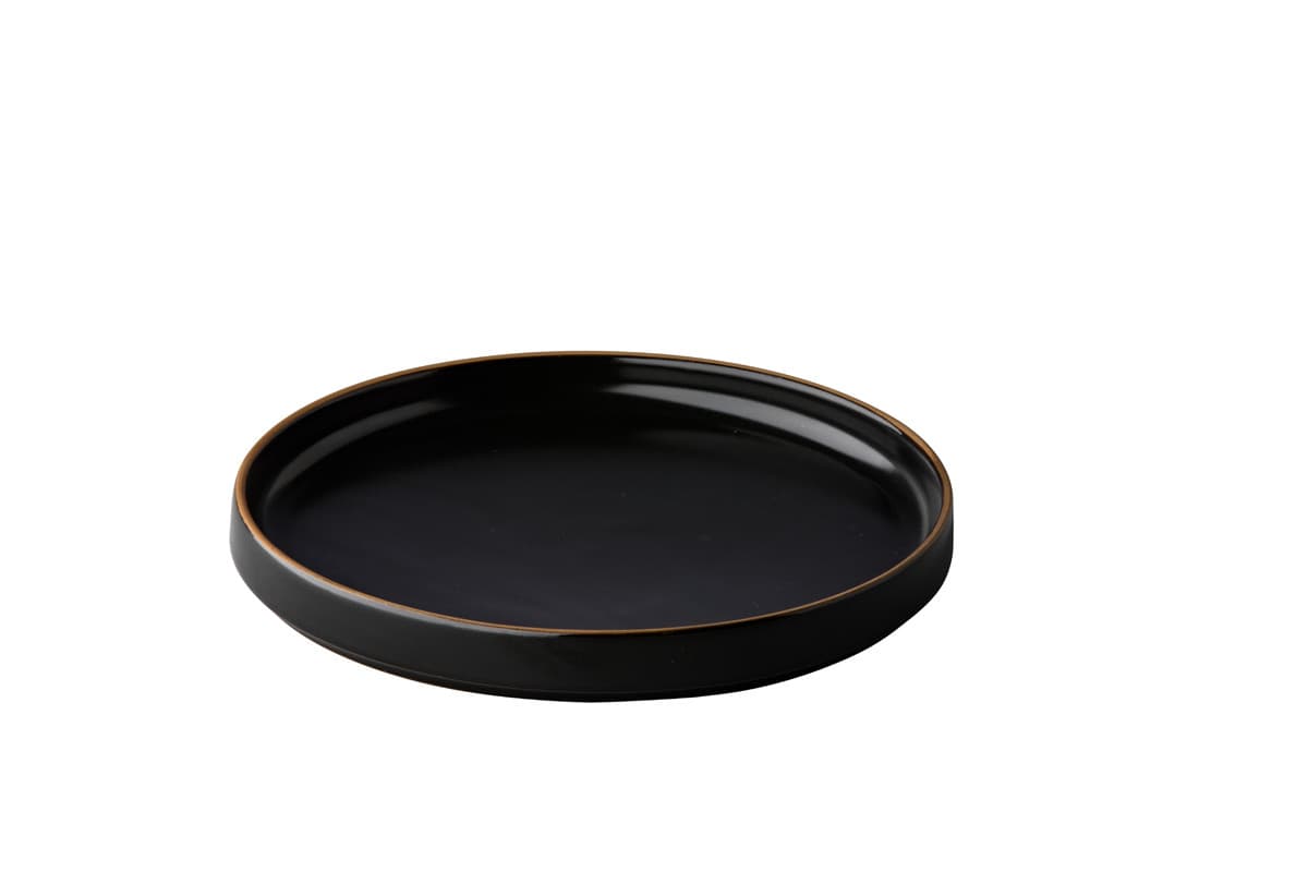 Tányér Japan fekete 20cm