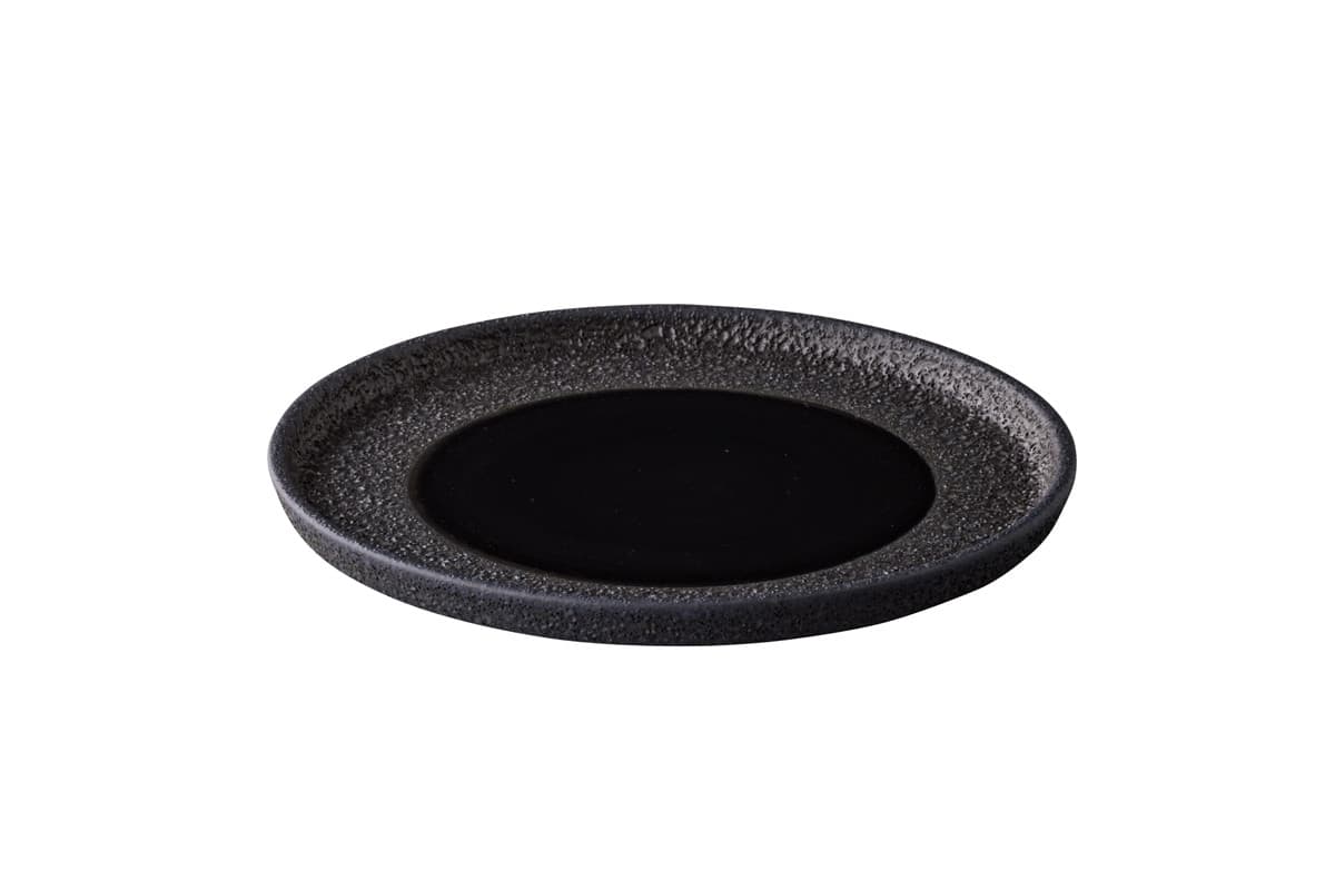Studio Raw Vulcanic desszertes tányér fekete 22 cm