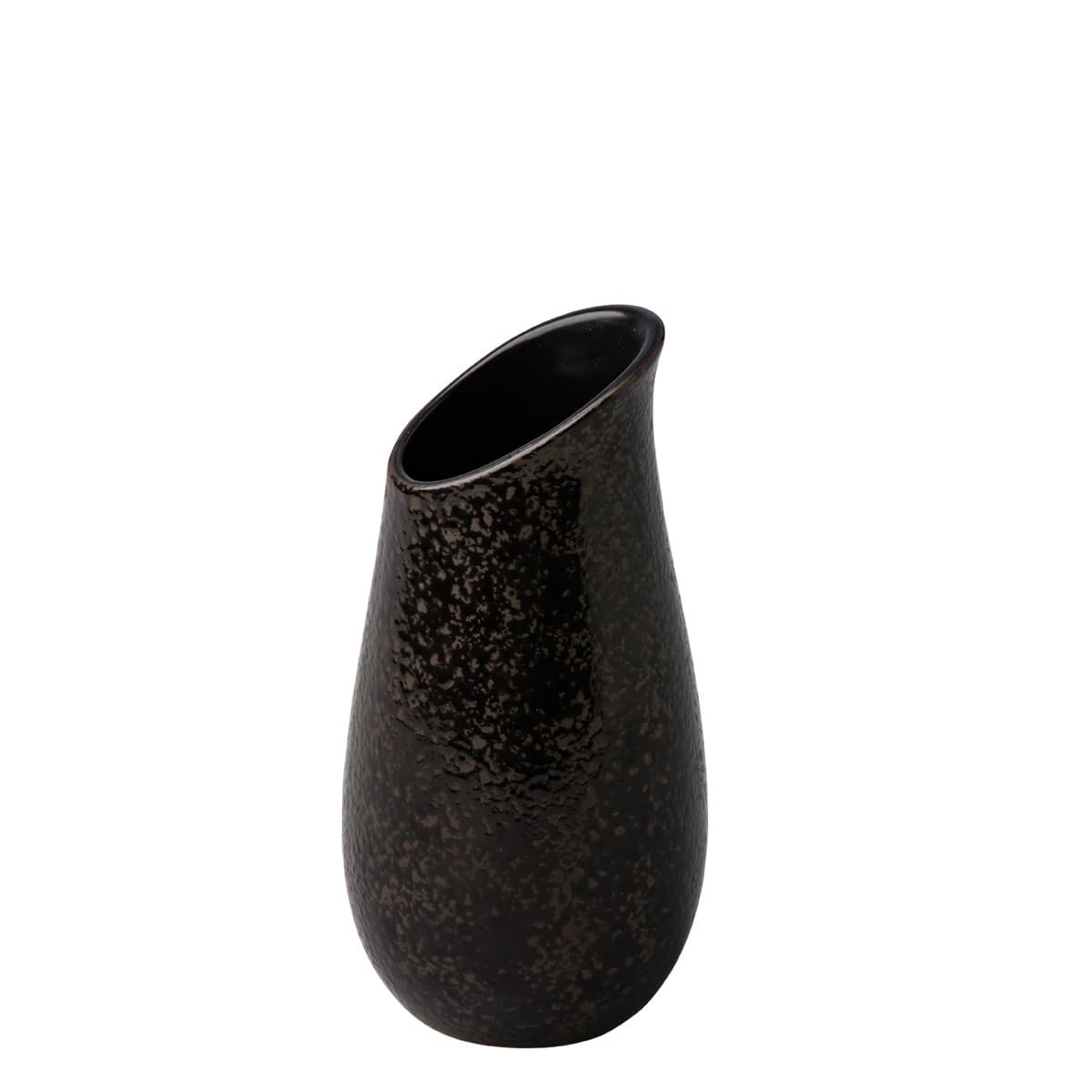 Studio Raw Black Satin Stone szószos kiöntő fekete 6,7 x 14 cm