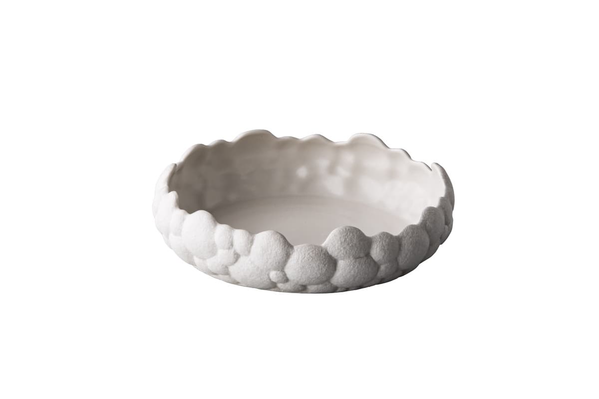 Studio Raw Bubble White íves tál fehér 20 x 5,5 cm