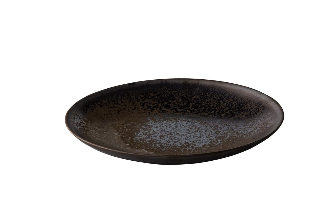 Studio Raw Speckled Brown tányér bronz 25 x 3 cm
