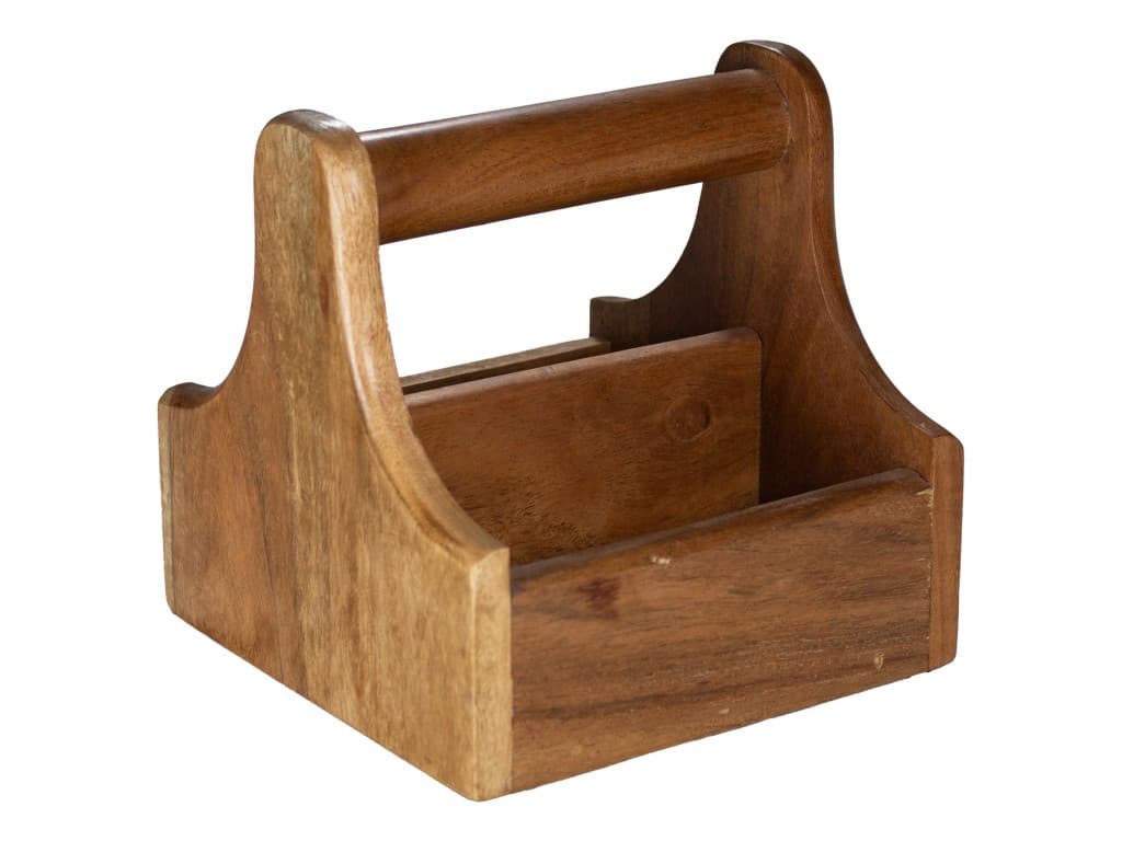 Table tartó kicsi füles akácfa 15x15cm