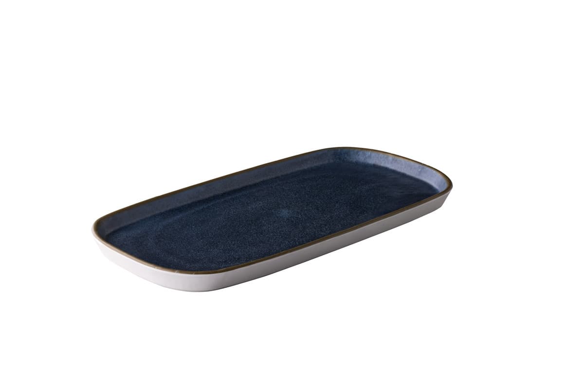 Ocean szögletes tányér, sötét kék, 36,9 cm