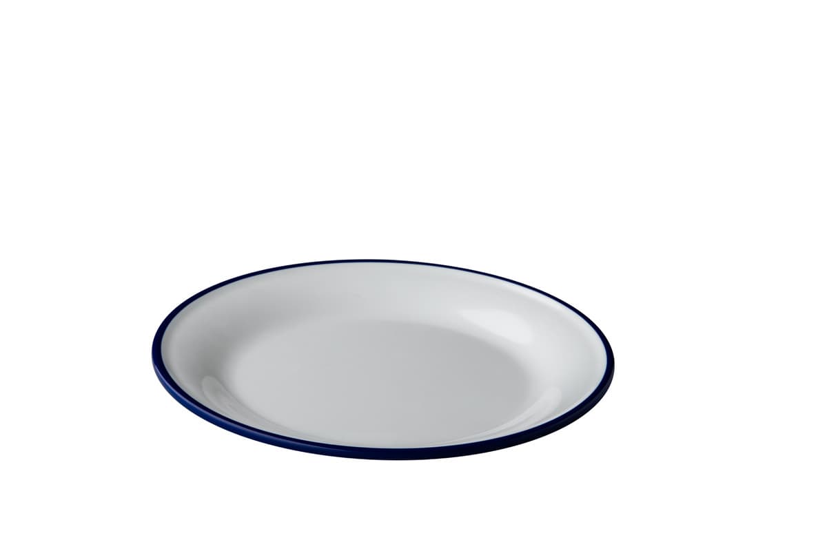 Enamel-look tányér, 22 cm