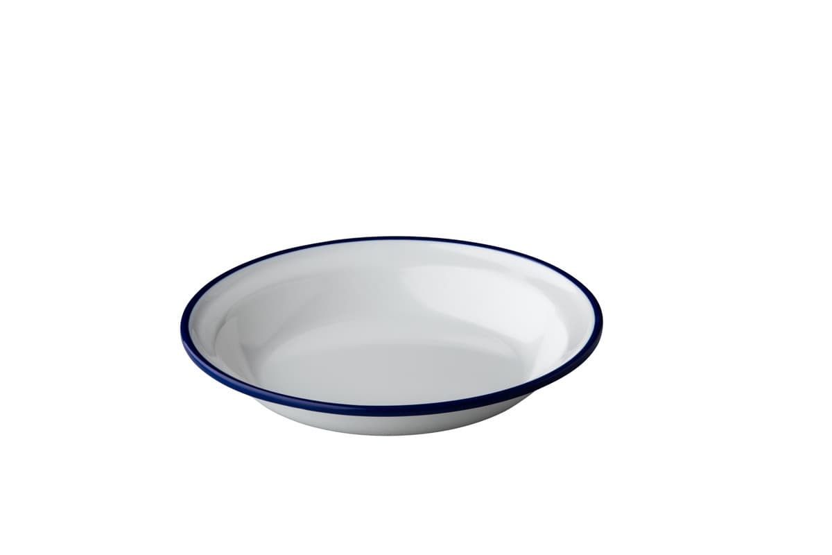 Enamel-look mélytányér, 20 cm