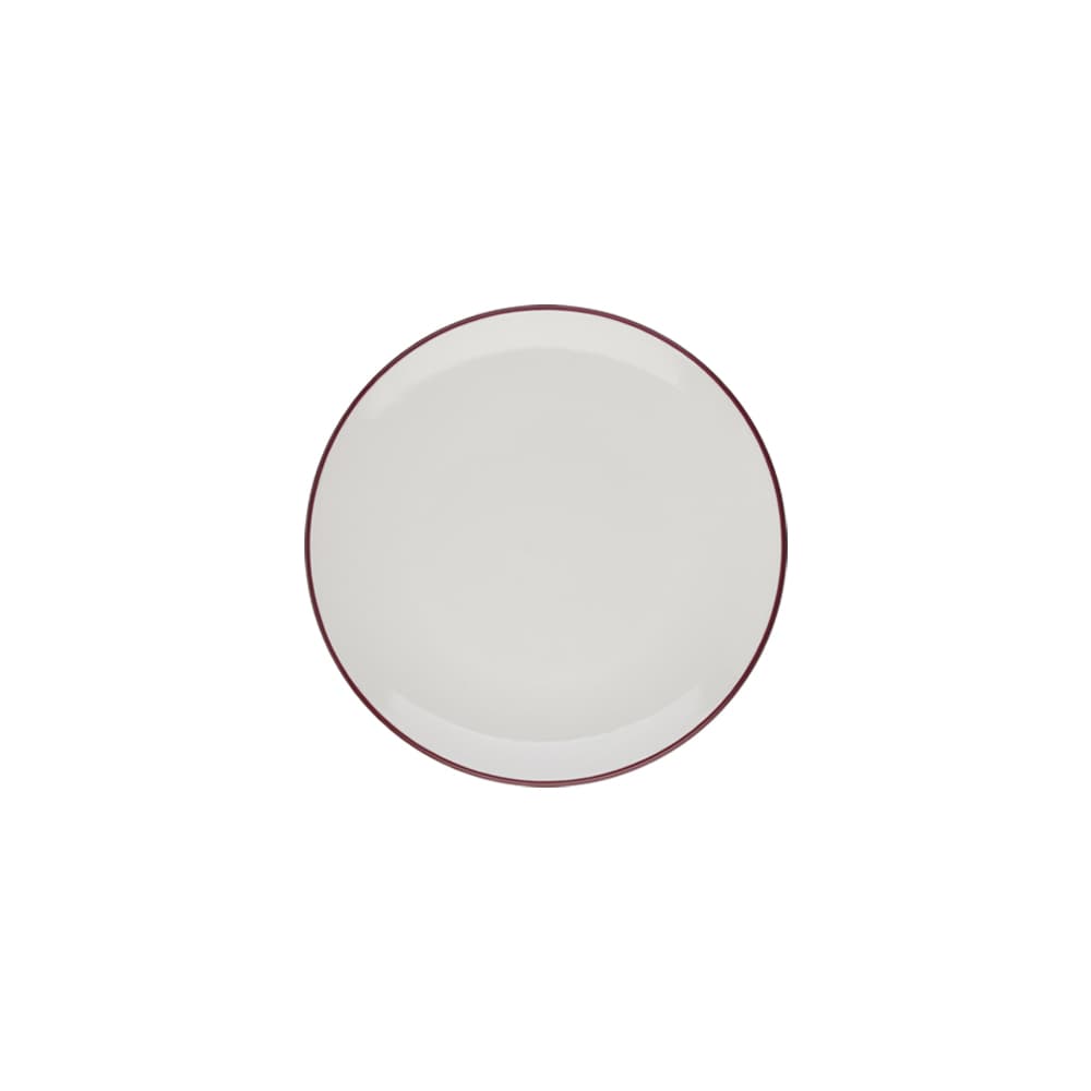 Modest Maroon Lona Flat Plate 17 cm