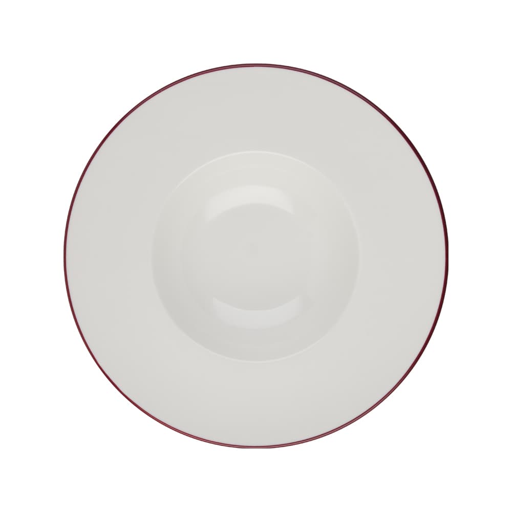 Modest Maroon Miro Deep Plate 29 cm