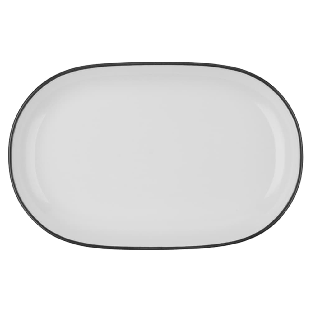 Modest Black Magnus Oval Platter 37 cm