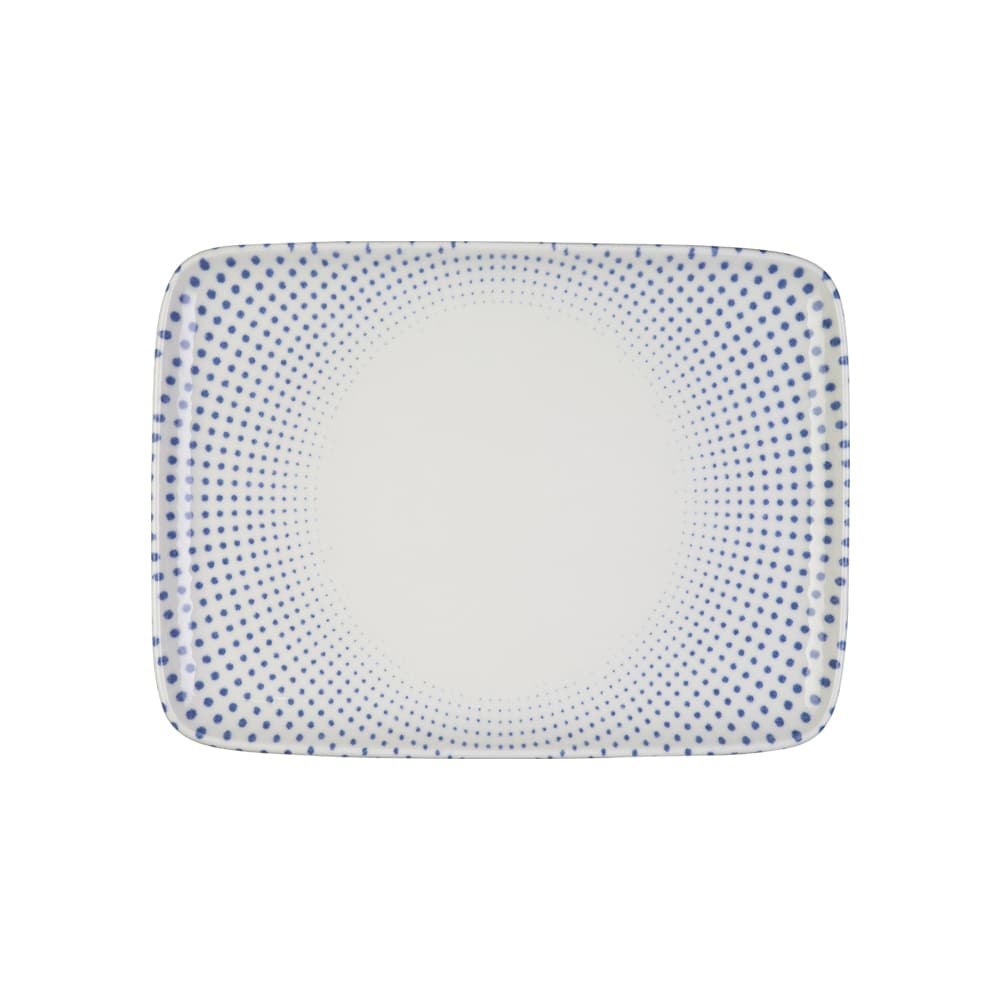 Harmony Blue Quadro 31 cm Rectangle Plate