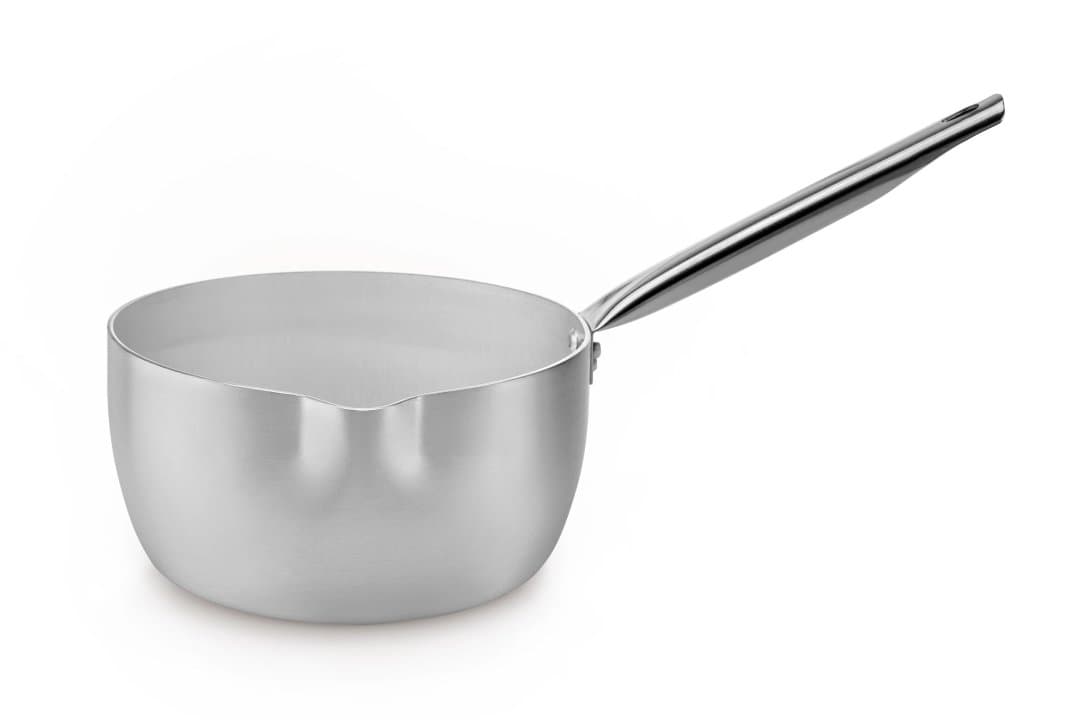 Century rounded saucepan 22 cm 3 liter aluminum with pour spouts