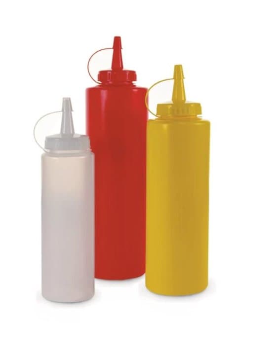 Squeeze dispenser 720 ml clear polyethylene