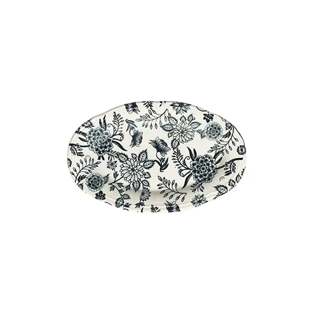 Herba Black Fulya ovális tálalótál 21 cm