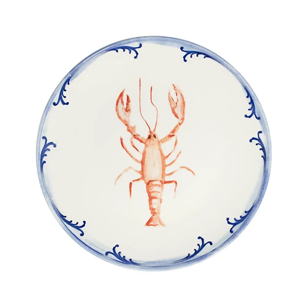 Lobster Blue Tuval lapostányér 28 cm