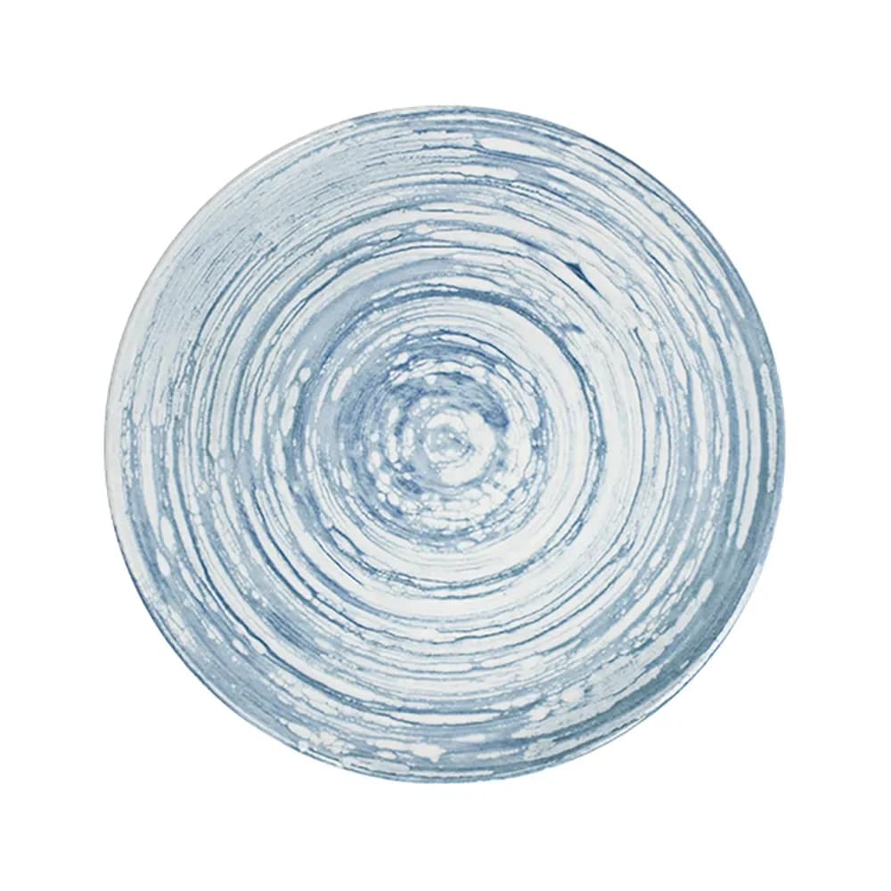 Swirl Blue Tuval lapostányér 28 cm