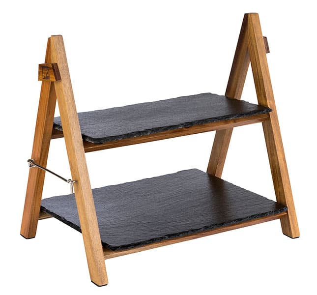 Tálaló állvány, 2-tier 36,5 x 26,5 cm, m: 34 cm
