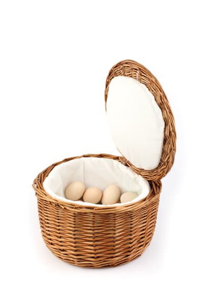 Tojásos kosár átm. 26 cm, m: 17 cm