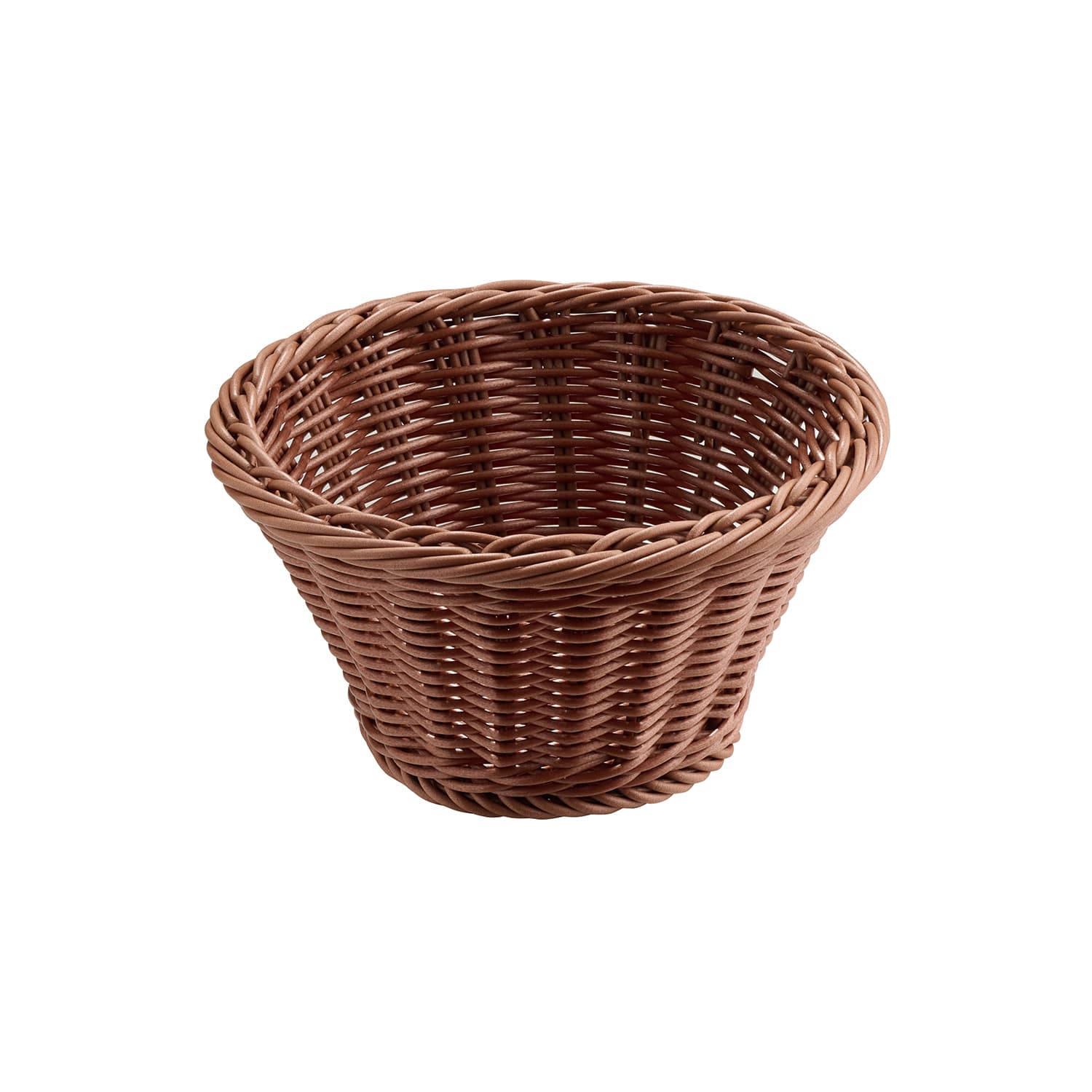 Economic poly rattan kosár átm. 19 cm, height 9,5 cm