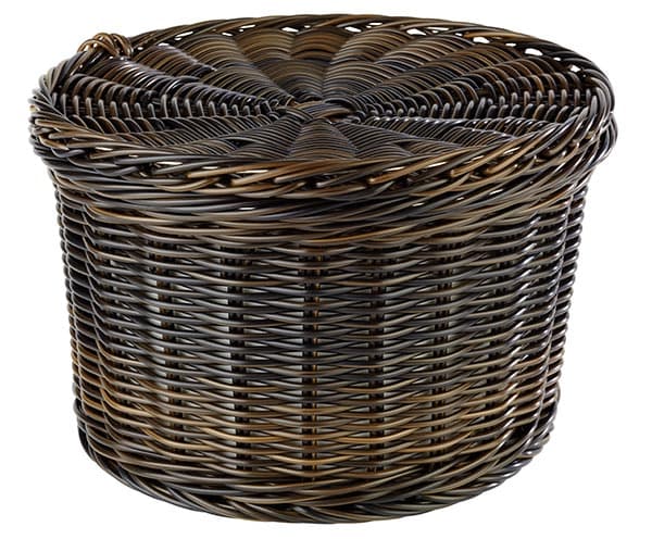 Tojásos kosár fekete átm. 26 cm, m: 17 cm