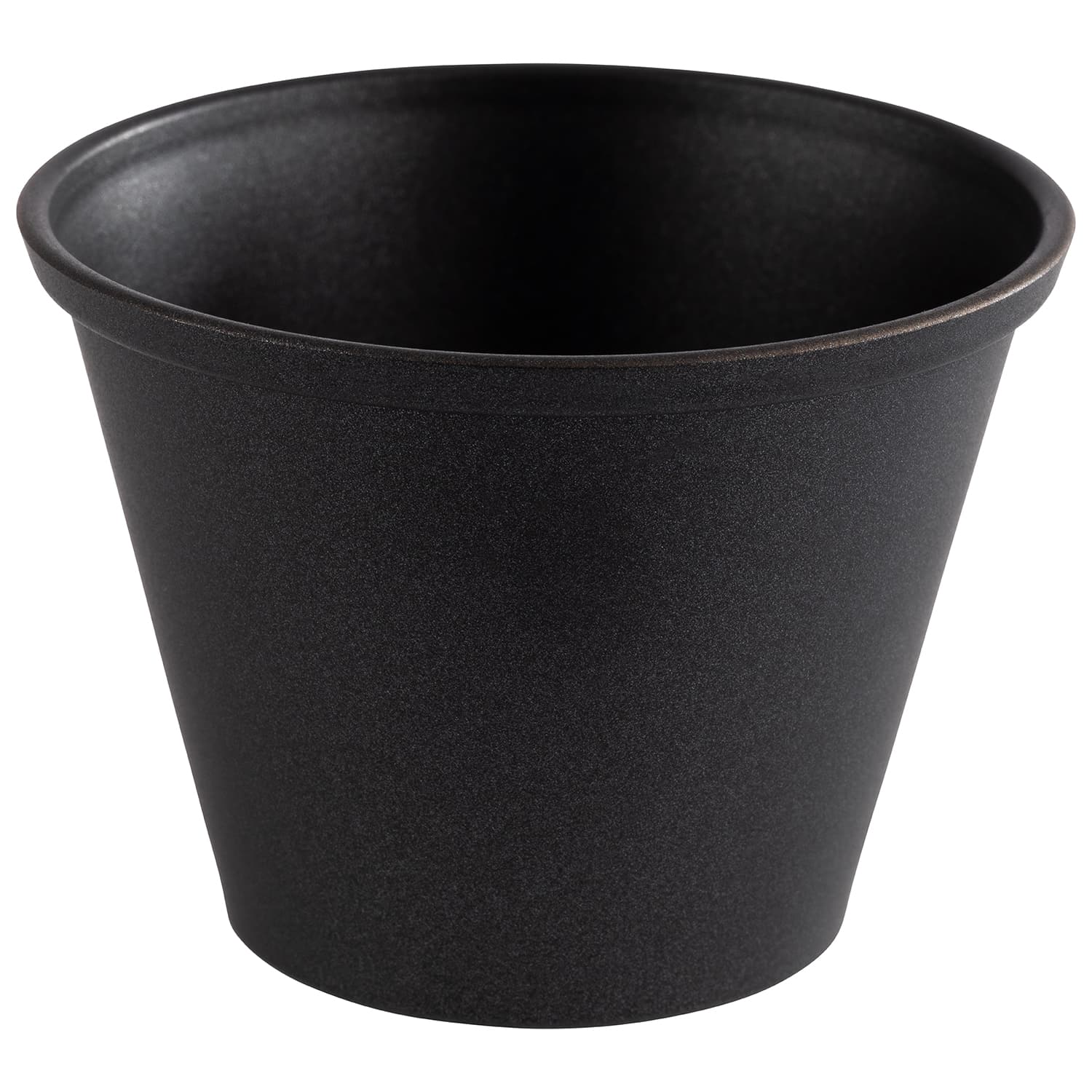Mártogatós tálka, 6 db. fekete átm. 6 cm, m: 4,5 cm, 60 ml