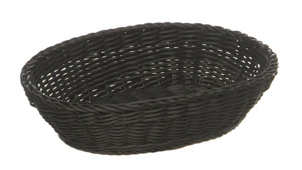 Kosár fekete 25 x 19 cm, m: 6,5 cm