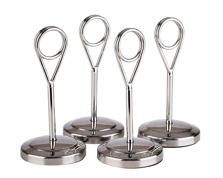 Table stands, 4 db szett fekete átm. 5 cm, m: 10,5 cm