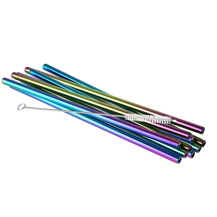 Straws, 11 db szett átm. 6 mm, length: 21,5 cm