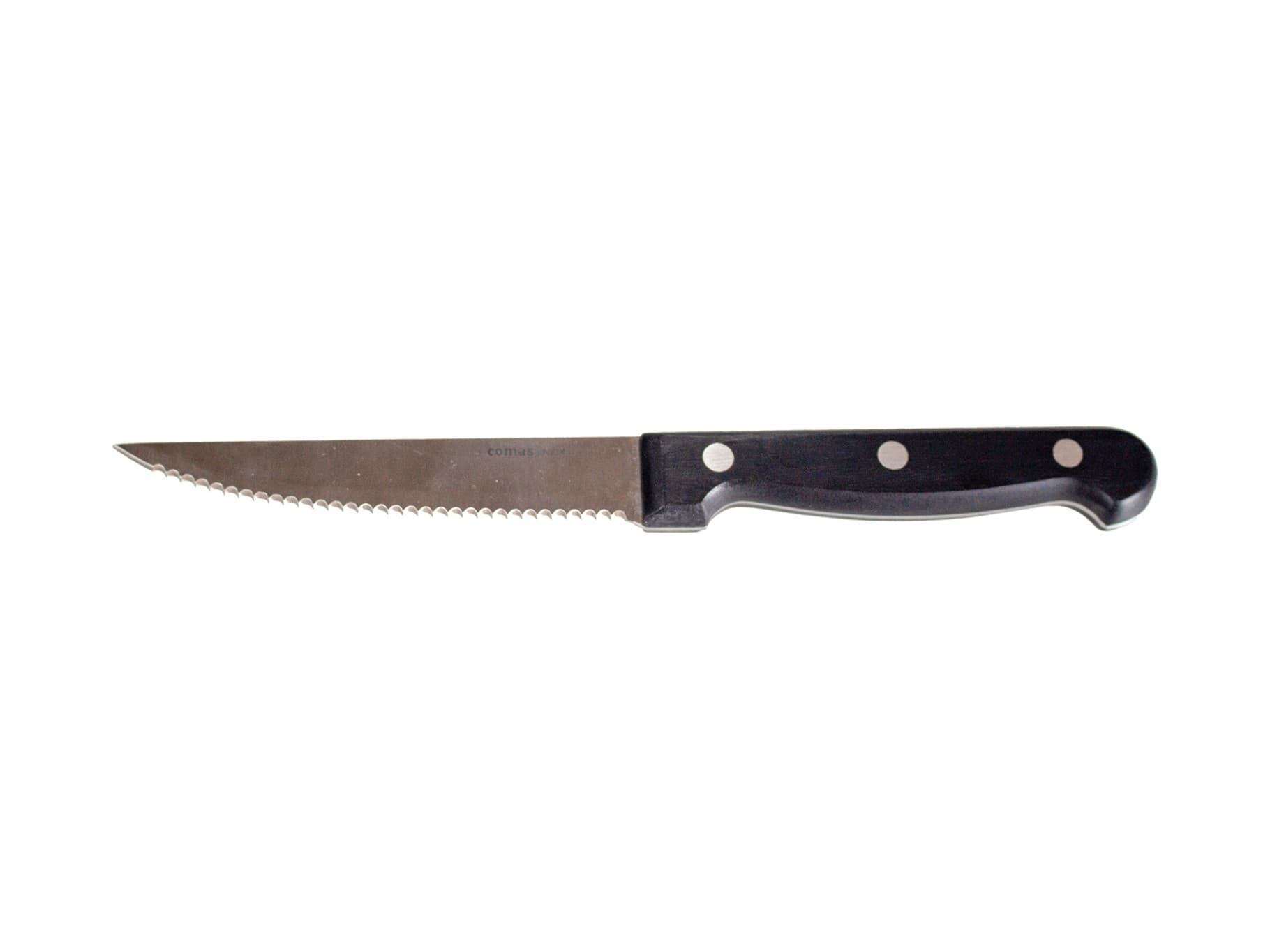 Steakkés fekete nyéllel, 23 cm