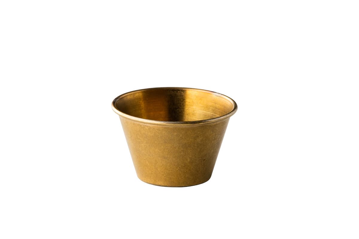 Rozsdamentes. st. ramekin arany Ø8,2cm 15cl