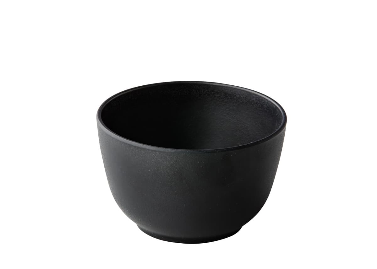 Tál kerek fekete 11,3 magas 7 cm