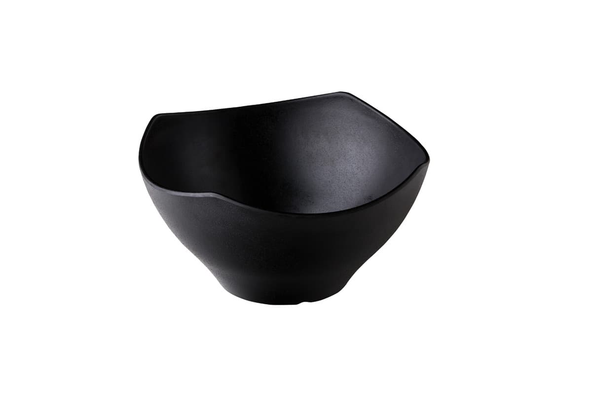Tál Zen négyzetes fekete 28 cm