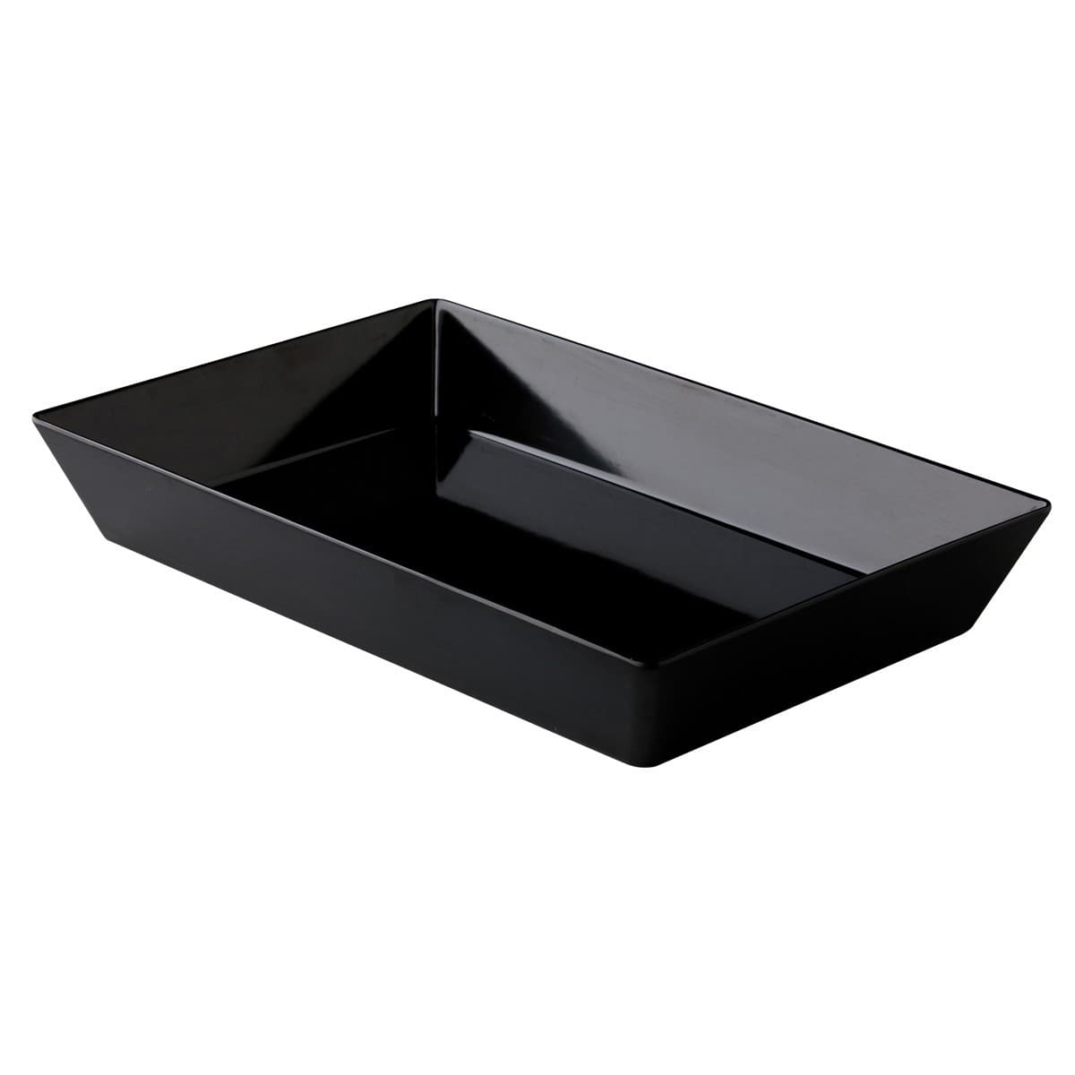 Téglalap tálca fekete 35 x 25 x 7 cm