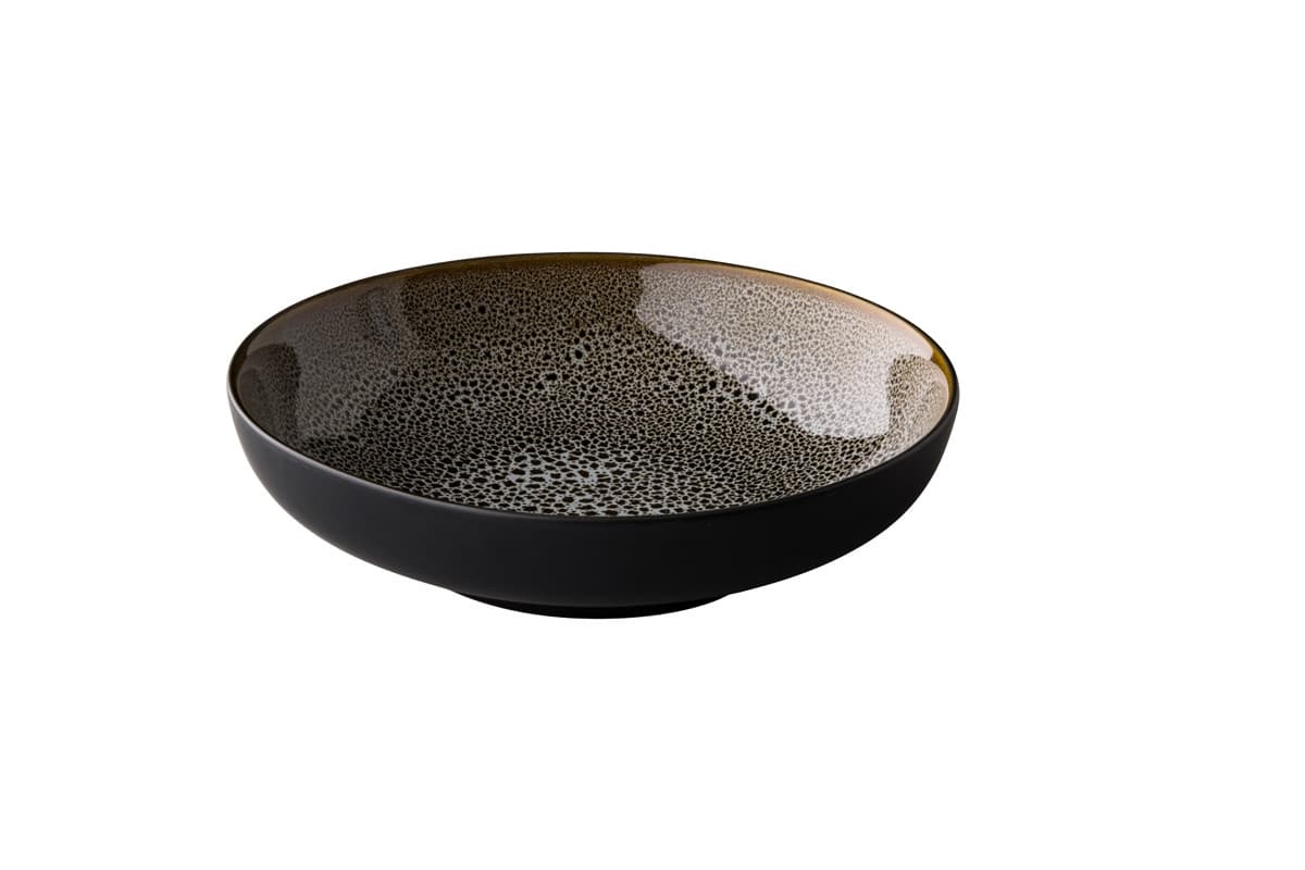 Mélytányér Speckle reaktív glaze szürke 22cm