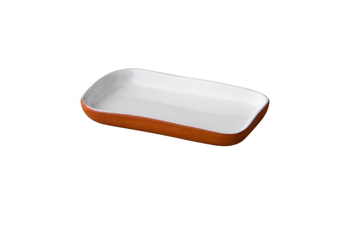 Stoneheart snack tapas tányér 15 x 8,5 cm fehér