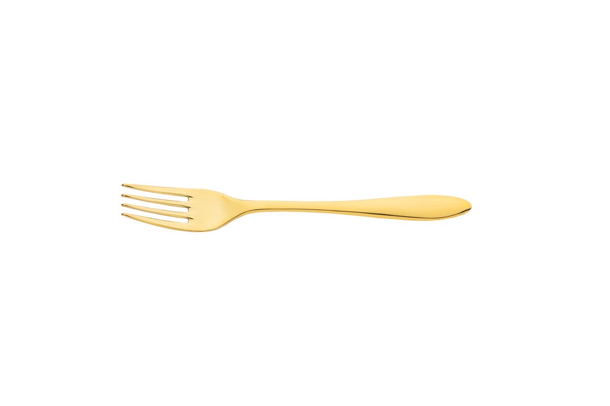 Gioia PVD 18/10 evővilla, arany, 20 cm