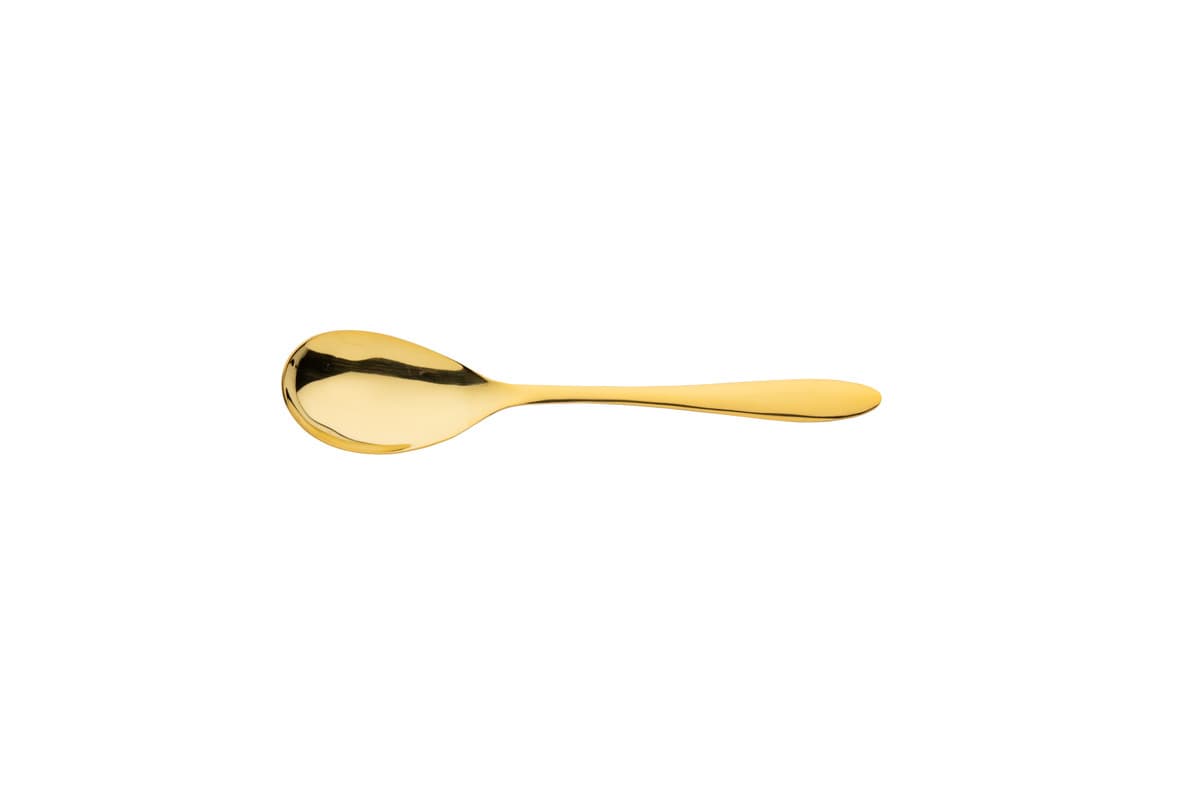 Gioia PVD 18/10 desszertkanál, arany, 18 cm
