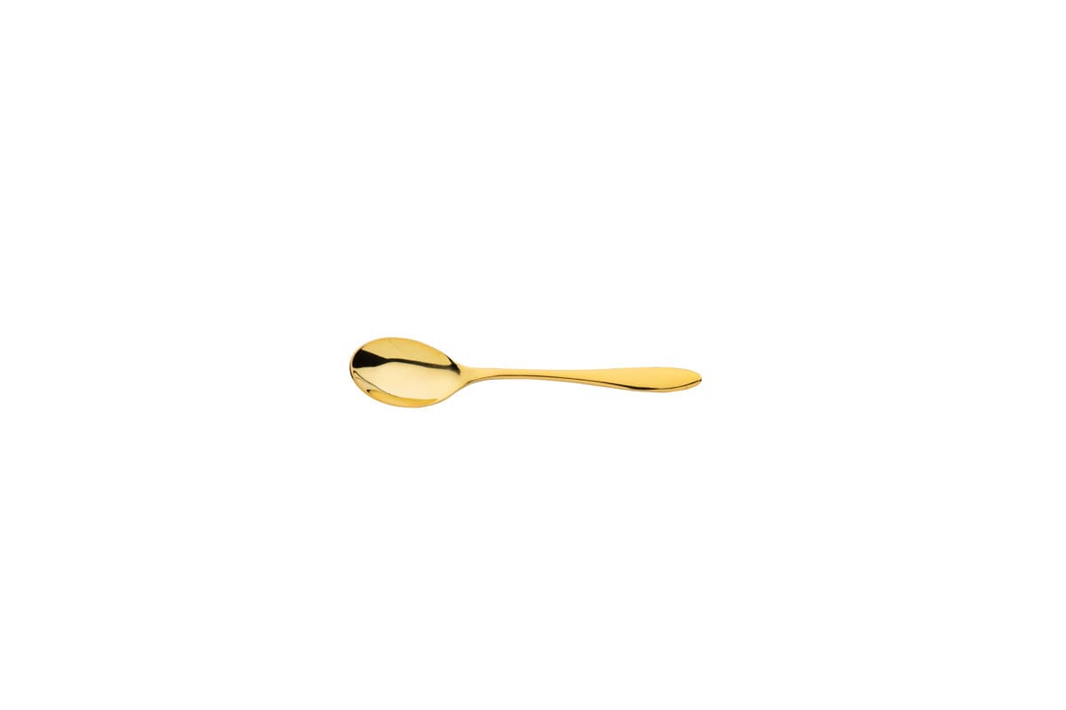 Gioia PVD 18/10 kávéskanál, arany, 11,6 cm