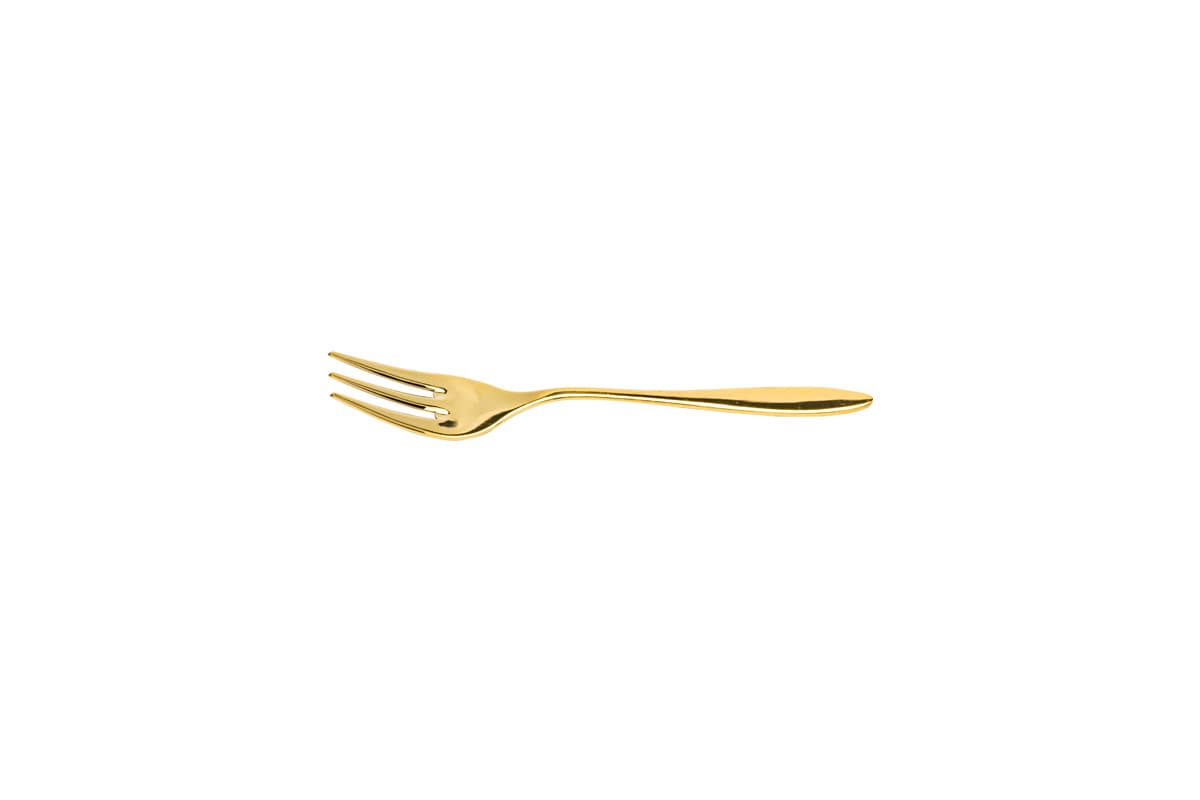 Gioia PVD 18/10 süteményvilla, arany, 14,5 cm