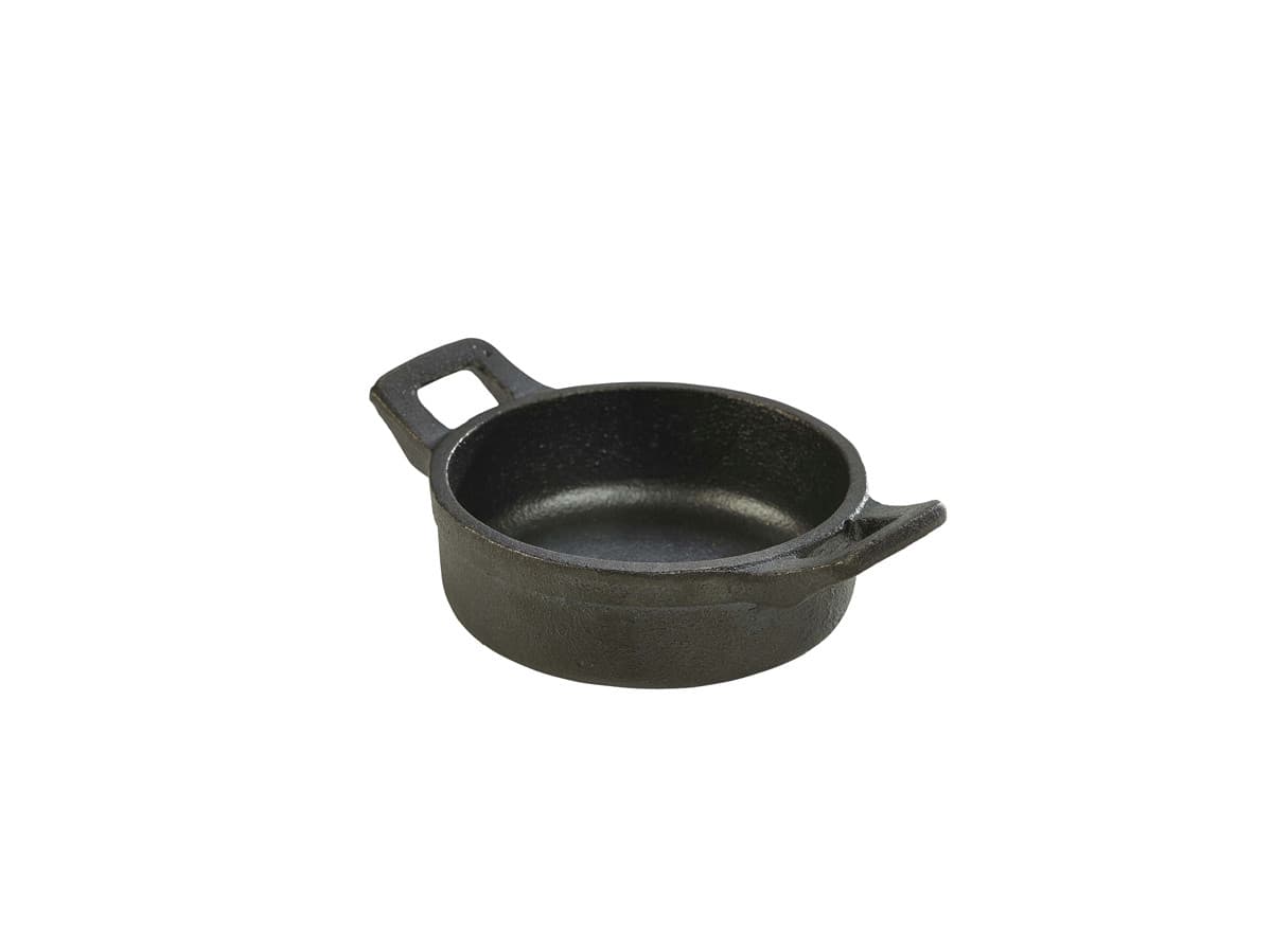 Mini öntöttvas kerek eared tálka, Ø 11 cm, 220 ml