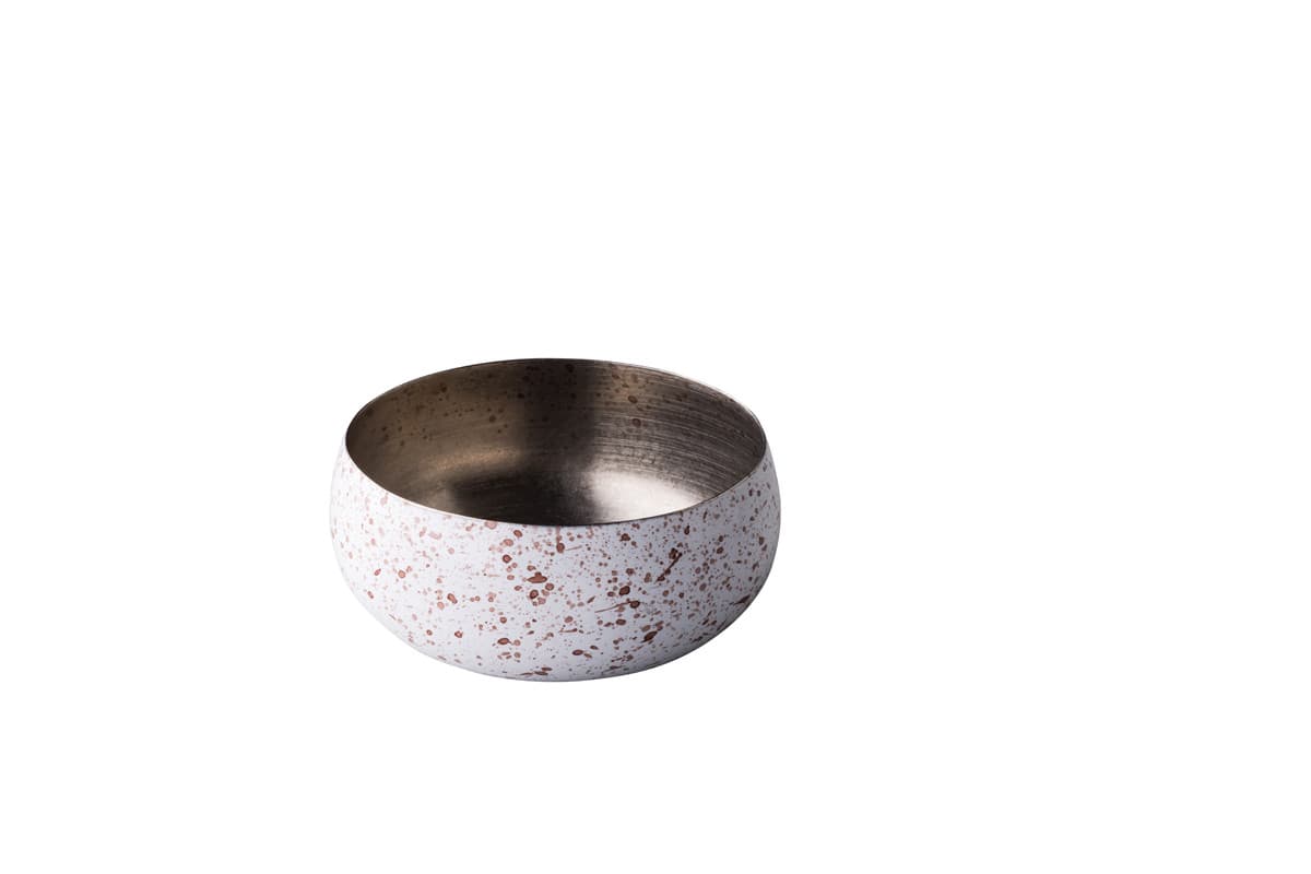 Speckle rozsdamentes acél vintage tál, Ø 10 cm, 35 cl