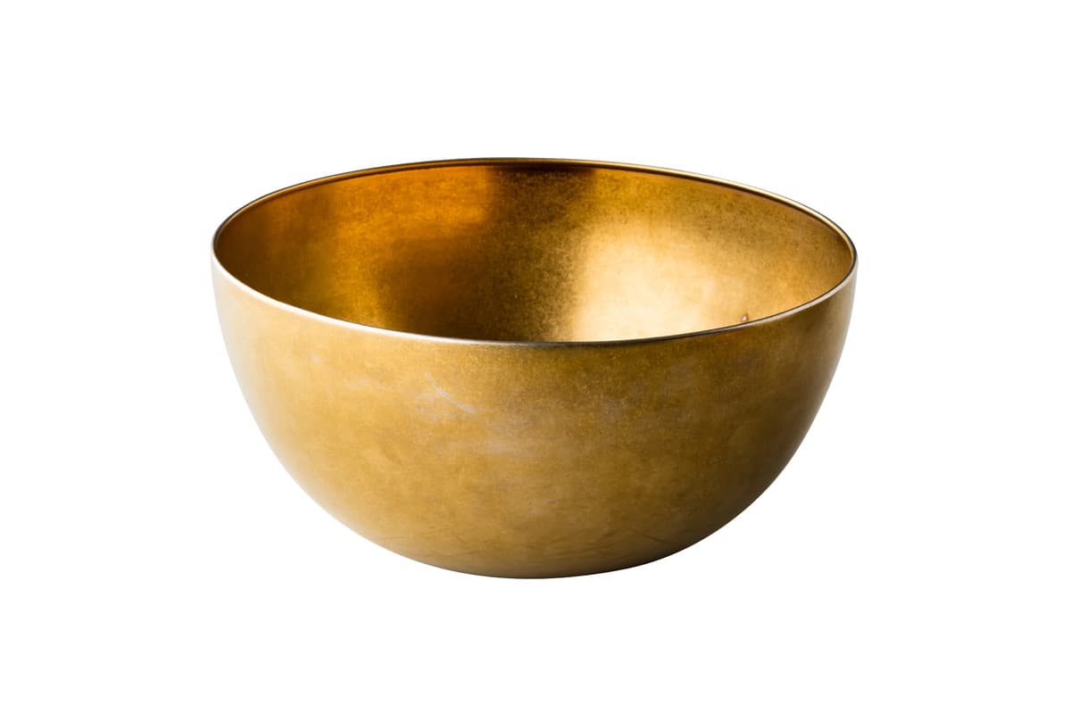 Vintage tál, arany, Ø 25 cm