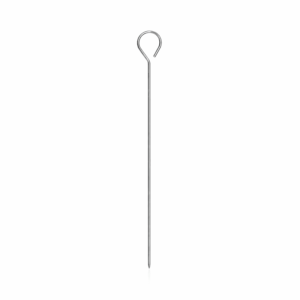 Rozsdamentes acél nyárs , szett 6, 30 cm