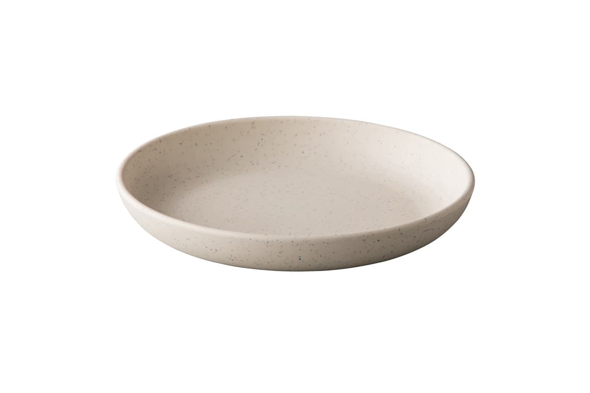 Pebble organikus mélytányér, krém, 21,5 cm